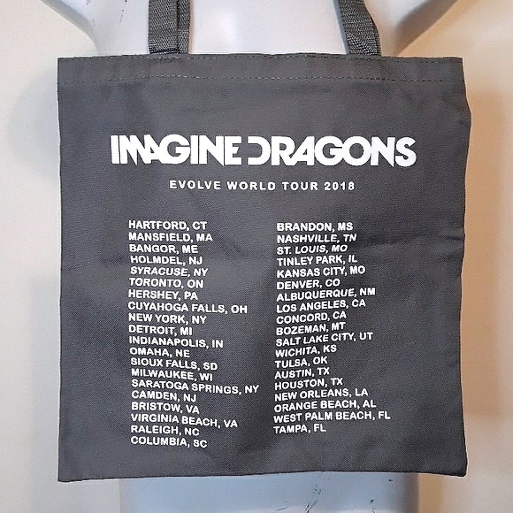 Imagine Dragons 2018 Evolve Tour Tote Bag Graphic Merch - Picture 5 of 8